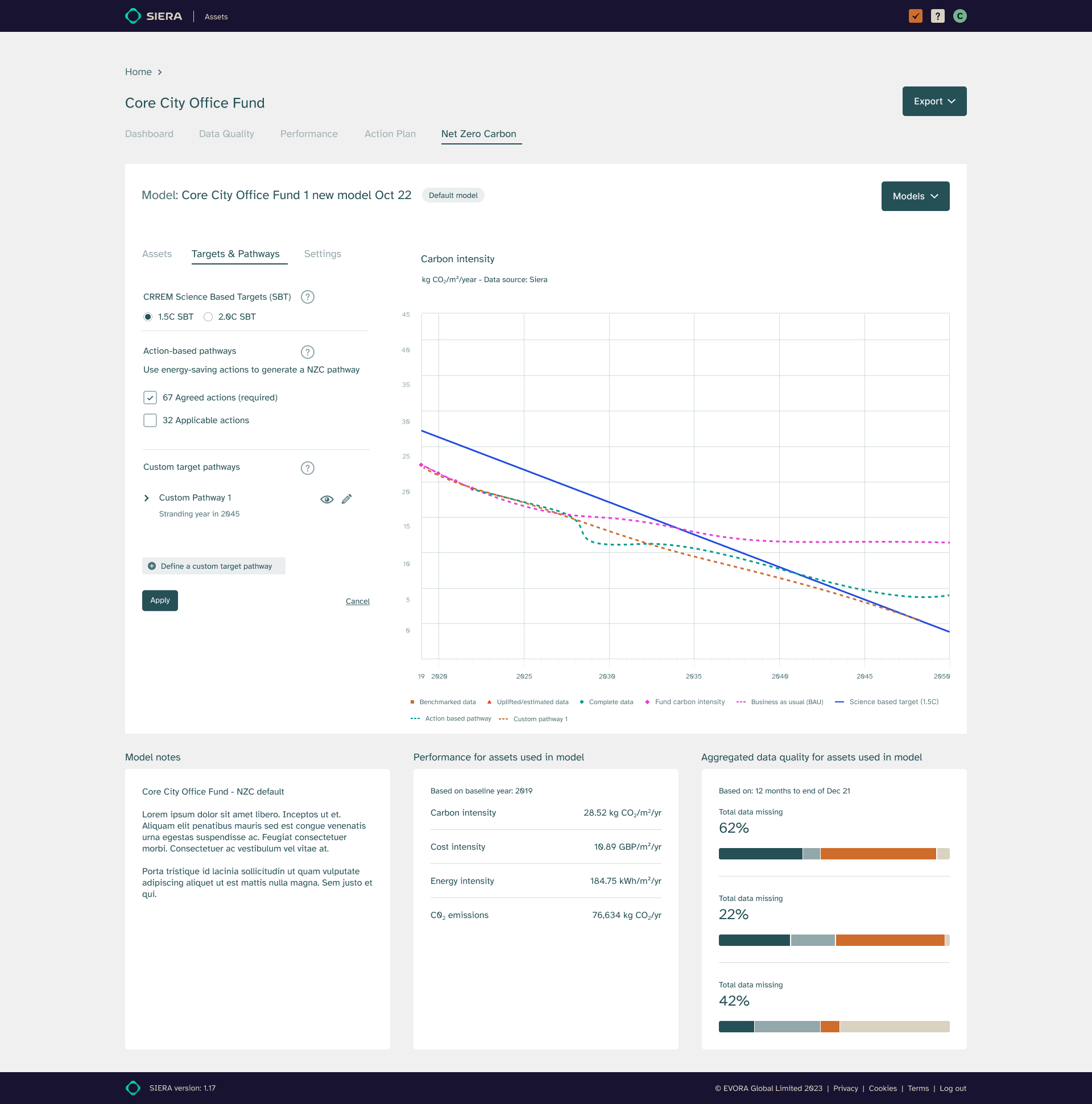 NZC Targets & Pathways — custom pathway and action based pathway